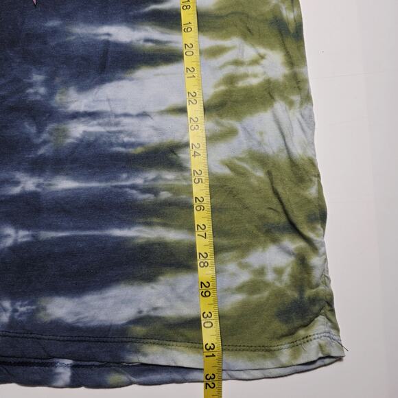 Ed Hardy Tie Dye T Shirt Women's S/M Multicoloured Skull Graphic Print Tee Y2K - Picture 4 of 6